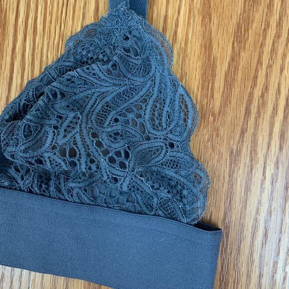 Lively Long-Lined Lace Bralette - Slate Blue Sz S - Picture 10 of 11